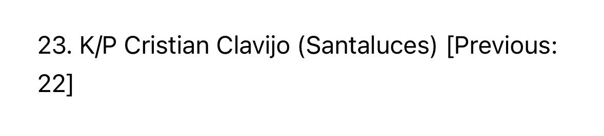 Thank you <a href="/najitobias/">Naji Tobias</a> for recognizing me as the 23rd best athlete of ‘27 in the county as well as the top ranked Kicker in the 561! <a href="/iRepCoaches/">Hector Clavijo III</a> <a href="/KornblueKicking/">Brandon Kornblue</a> <a href="/JerryRecruiting/">Rising Stars</a>
