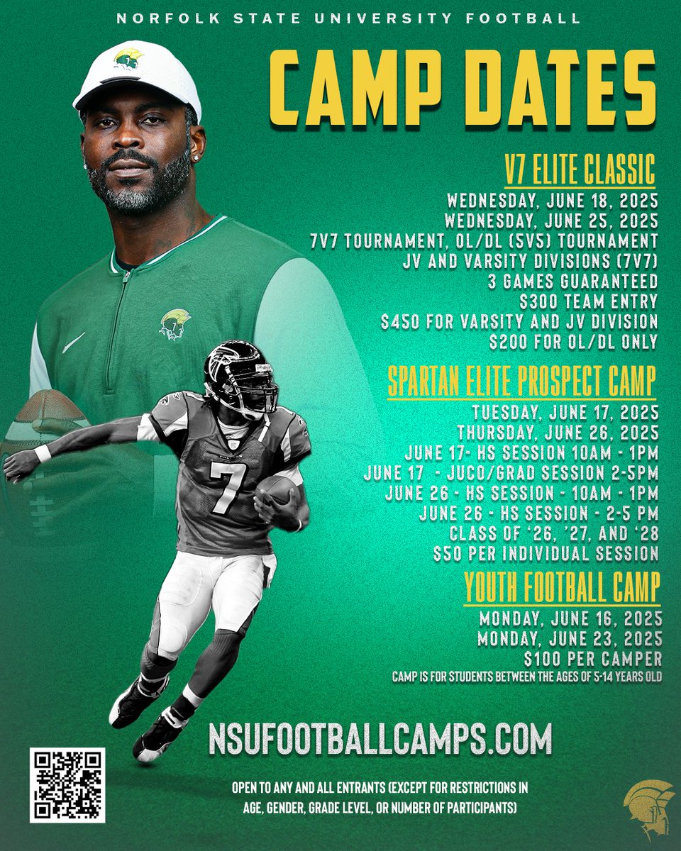 Dre Kendrick (@drekendrick4) on Twitter photo Come Perform at the Show, You May Leave with the "O".... Still Looking For
7 on 7 Teams For June 18th
nsufootballcamps.com
<a href="/MichaelVick/">Michael Vick</a> Come Perform at the Show, You May Leave with the "O".... Still Looking For
7 on 7 Teams For June 18th
nsufootballcamps.com
<a href="/MichaelVick/">Michael Vick</a>