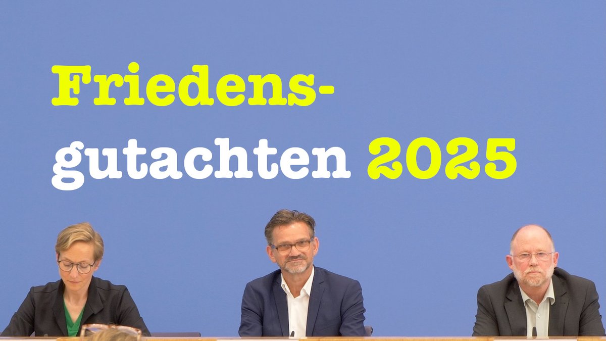 FRIEDENSGUTACHTEN 2025: Komplette BPK inkl. naiver Fragen zum Ende der NATO, Israel/Krieg in Gaza, Anzeichen von Völkermord, deutsche Regierende vorm IGH in Den Haag uvm. youtu.be/GSGR6m-baSE