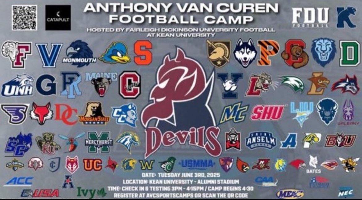today i will be attending and competing at the FDU camp LB . <a href="/rahwayfootball/">Rahway Football</a>