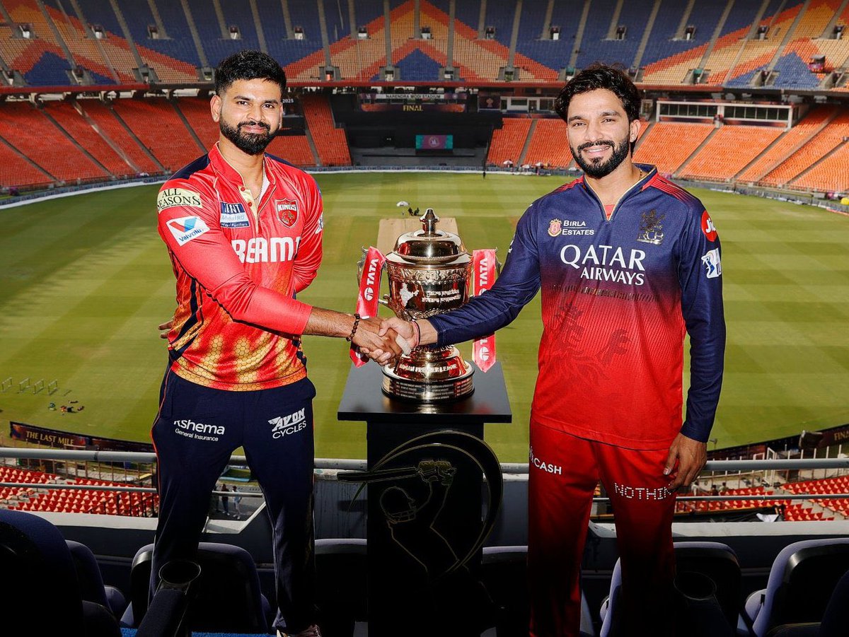 Hello cricket folks, so finally the day came where we are going to be witness for new team trophy 🏆 holder, It was long awaited our favorite Team #RCB , I have no doubts that Our king Kohli will contribute the vital roll to make it Happen this time, but Iyer is king too this tm.