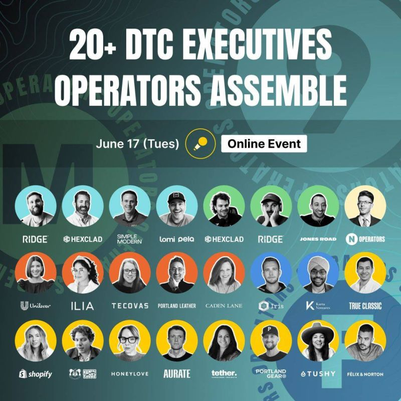 🚨 This isn't your typical webinar 🚨 
An online event for the doers behind the brands.
By operators. For operators. From <a href="/9operators/">Operators</a> x <a href="/fulfilio/">Fulfil</a> 

Here’s what you can expect:
🔥 20+ speakers dropping real tactics from inside their operations
🎤 Four headlining keynotes on