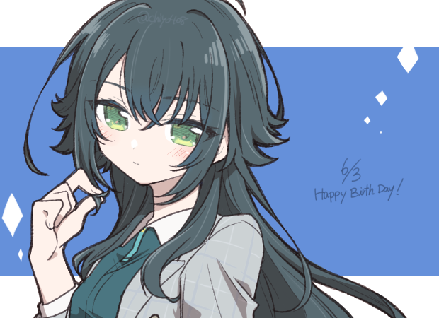 「一緒に誕生日ケーキ食べようね手毬 #月村手毬生誕祭2025」|ちよこのイラスト