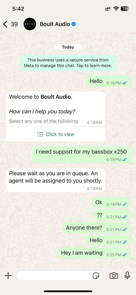 theshivmkumar's tweet photo. @BoultOfficial Purchased your bassbox x250 from amazon it got delivered yesterday and now it’s stuck on redlight and not turning on. No reply from boult whatsapp support team. You are not even returning the product. Very disappointing! https://t.co/IsJN93oGKE