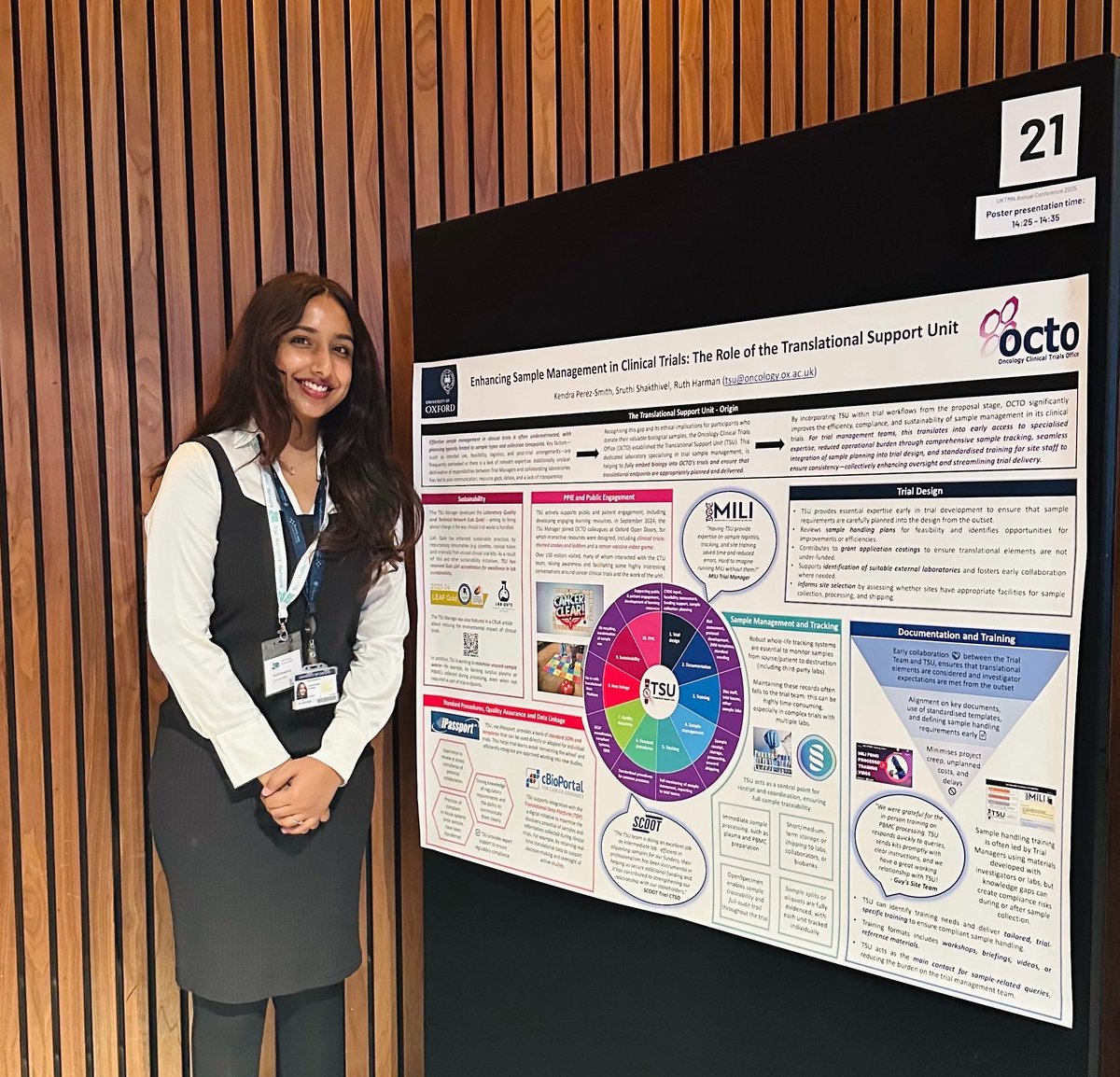 Sharing how we're enhancing sample management in our clinical trials, presented by Sruthi Shakthivel from our Translational Support team. Great to be able to share this with trial management colleagues at the <a href="/UKTMN/">UKTMN</a> annual conference #UKTMN2025 <a href="/OxfordCancer/">Oxford Cancer</a> <a href="/OxfordOncology/">OxfordOncology</a>