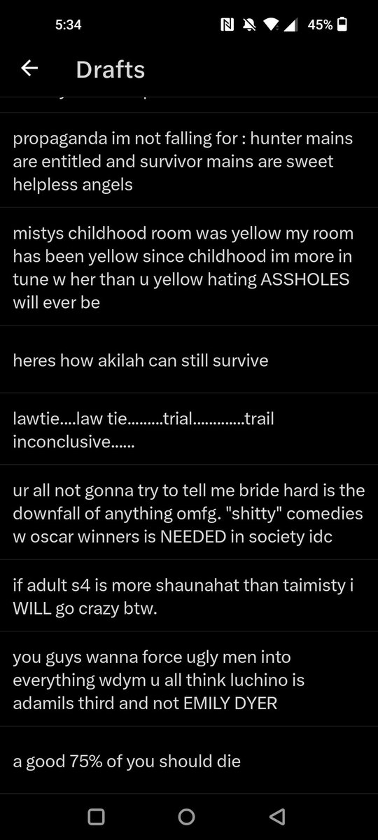 envyisavirtue's tweet image. drafts #tagurself #pridemonth