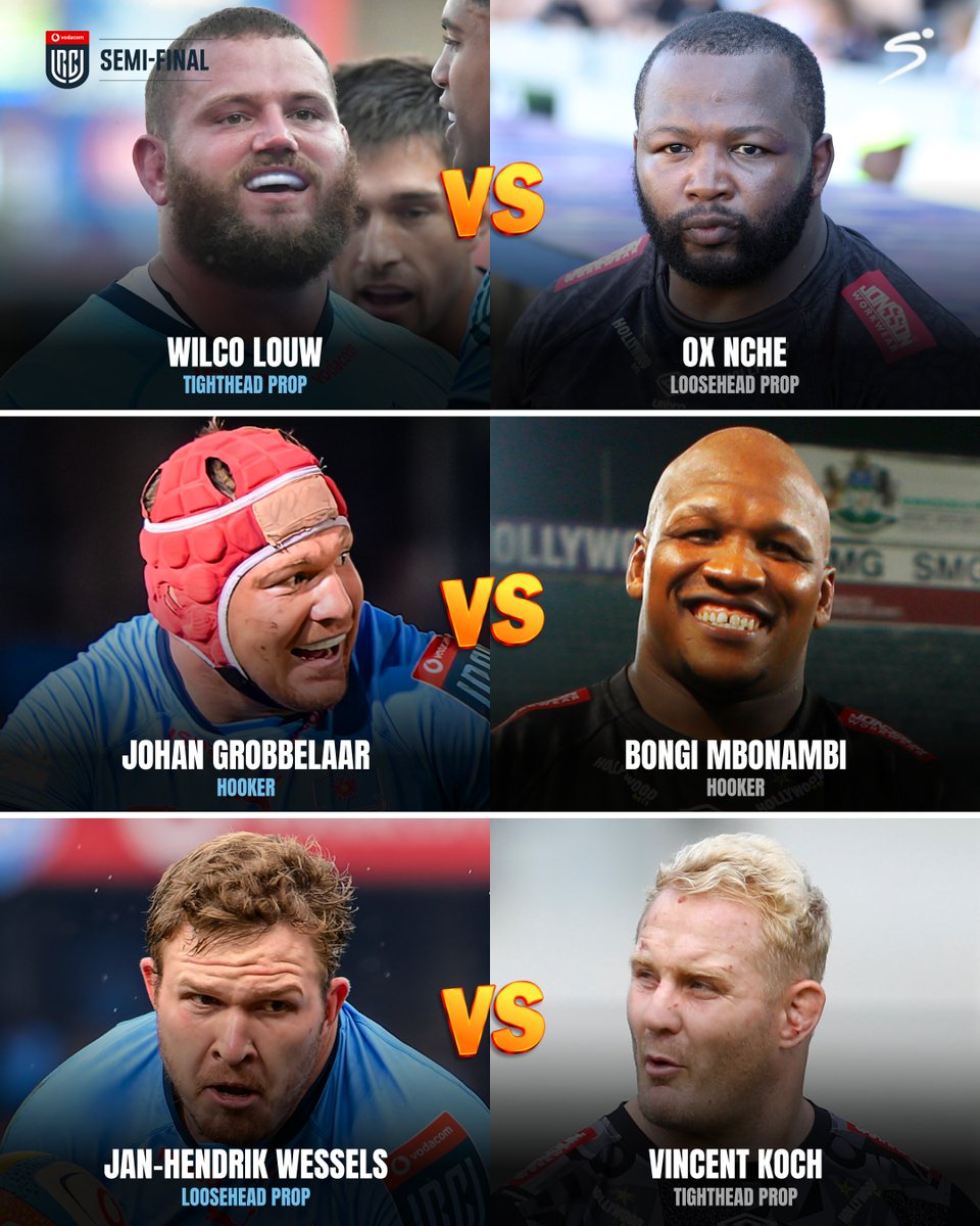 An 𝐀𝐋𝐋-𝐒𝐏𝐑𝐈𝐍𝐆𝐁𝐎𝐊 front row showdown? 🍿

The #VURC scrum battle at Loftus on Saturday is going to be intense 💥

Who will dominate the semi-final?