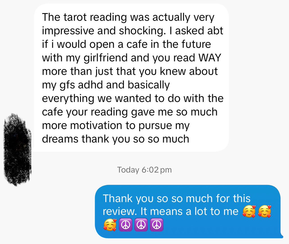 JamieTheOracle's tweet photo. Here are some beautiful client reviews 🤩🥰🔮☮️
#tarot #tarothoroscopes #tarotreading #tarotcommunity #oracle #thothtarot #oraclereading #oraclecommunity #oraclereadersofinstagram #fyp #foryou #foryoupage #psychiccommunity #psychicreading #tarocchi #tarocchireading #lenormand #lenormandreading #gypsyreading #tarothoroscope #kipper #kipperreading #horoscope #tarotscope #kippetscope #kipperhoroscope #lenormandhoroscope #cartomancy #cartomanzia