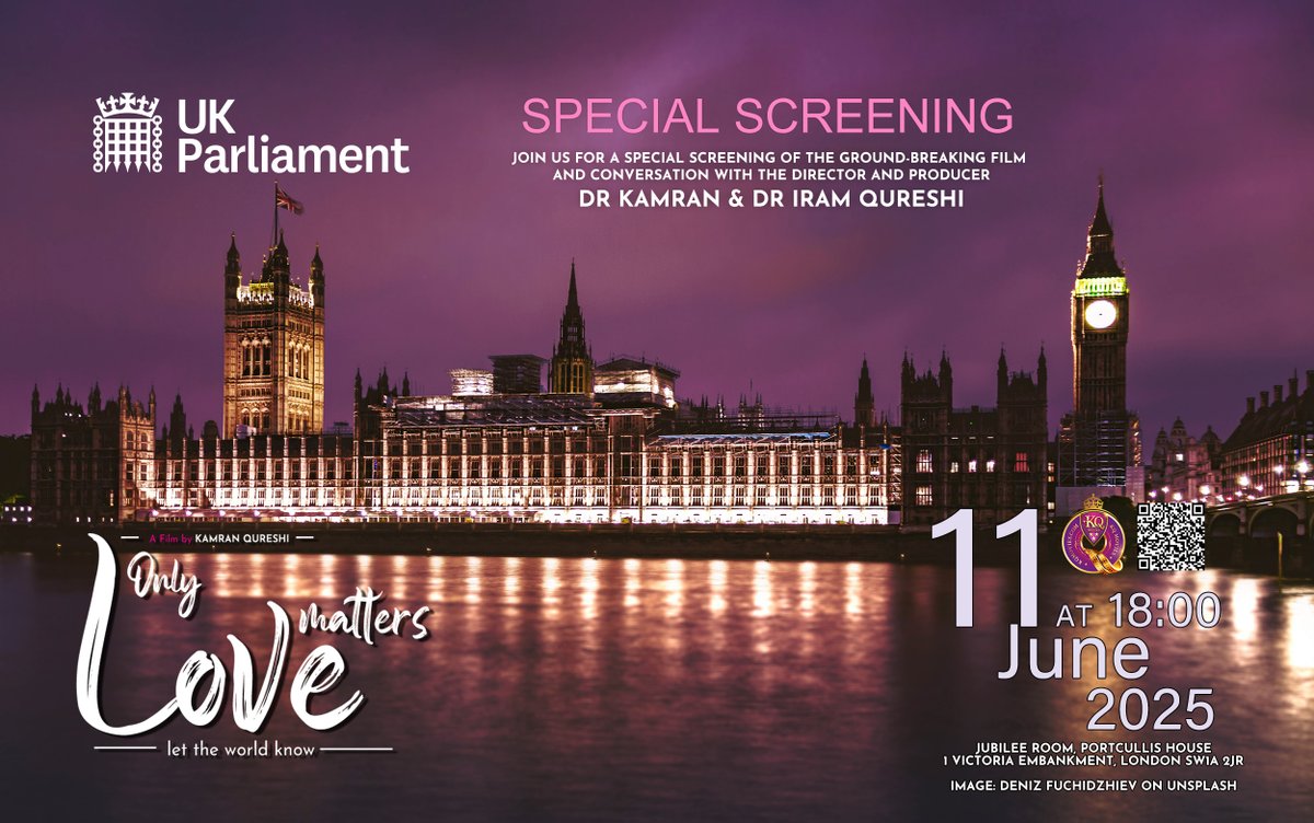 Dr Iram Qureshi (@driramkqureshi) on Twitter photo <a href="/DrQureshiKamran/">Dr Kamran Qureshi</a> & I are incredibly proud to share that <a href="/OnlyLoveMatter/">OnlyLoveMattersMovie</a> will be screened at a special event hosted by the <a href="/UKParliament/">UK Parliament</a> on 11 June!
The film has journeyed across international festivals, won awards, and sparked vital conversations about intersex representation. <a href="/DrQureshiKamran/">Dr Kamran Qureshi</a> & I are incredibly proud to share that <a href="/OnlyLoveMatter/">OnlyLoveMattersMovie</a> will be screened at a special event hosted by the <a href="/UKParliament/">UK Parliament</a> on 11 June!
The film has journeyed across international festivals, won awards, and sparked vital conversations about intersex representation.