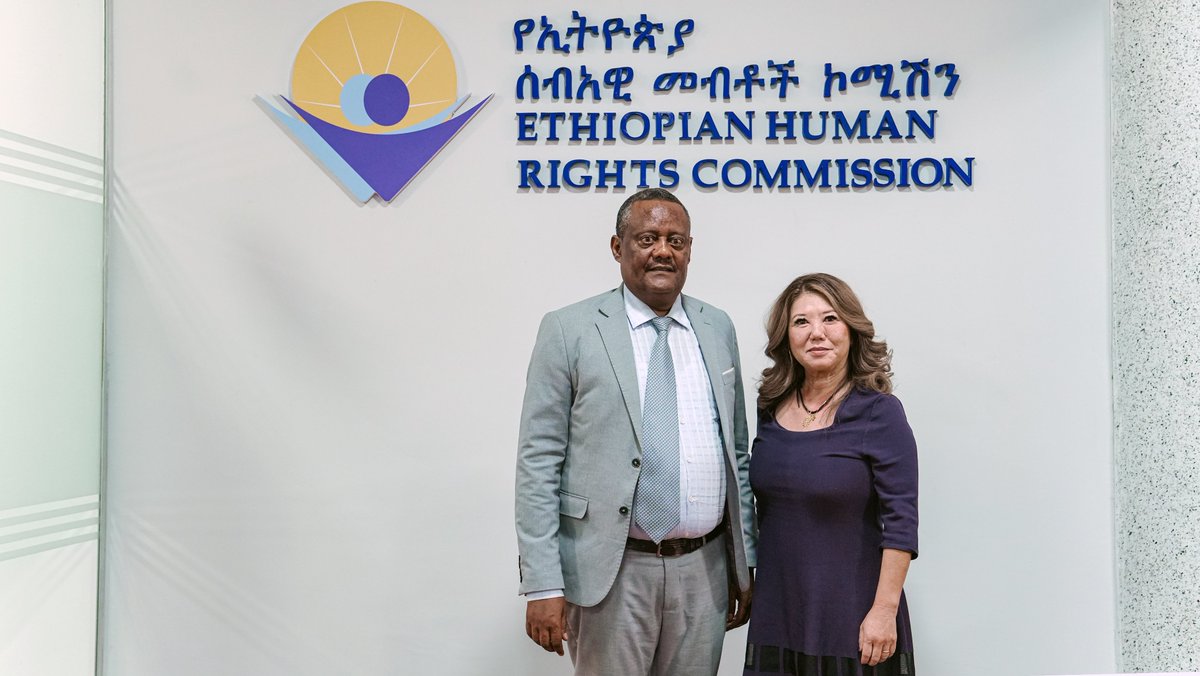 Productive discussion with Cynthia Tai, Executive Director of Project Expedite Justice, on collaboration to strengthen human rights monitoring, investigation &amp; documentation, alongside efforts to build the capacity of national stakeholders.

 #Ethiopia🇪🇹 #HumanRightsForAll