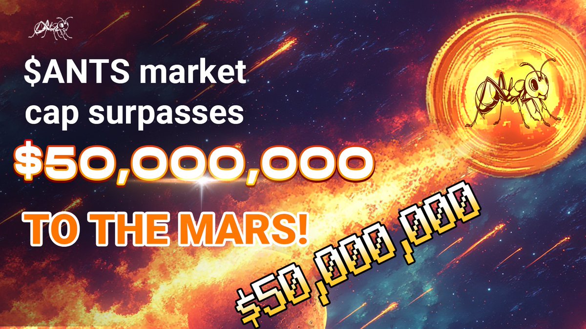 ANTSMEMEAI's tweet photo. 🔥🔥🔥$ANTS MCAP breaks $50,000,000
Continue to hold above the breakout trendline📈
🚀🚀🚀TO THE MARS!🚀🚀🚀
#ants #antscoin
C.A: BYdxrskh1HfVfvAd8a9aAjoLAU6Bo97AgN56gDwqpump https://t.co/dgh96vN6uR