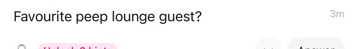 The next one cuz every new guest is a new book of knowledge and things to learn