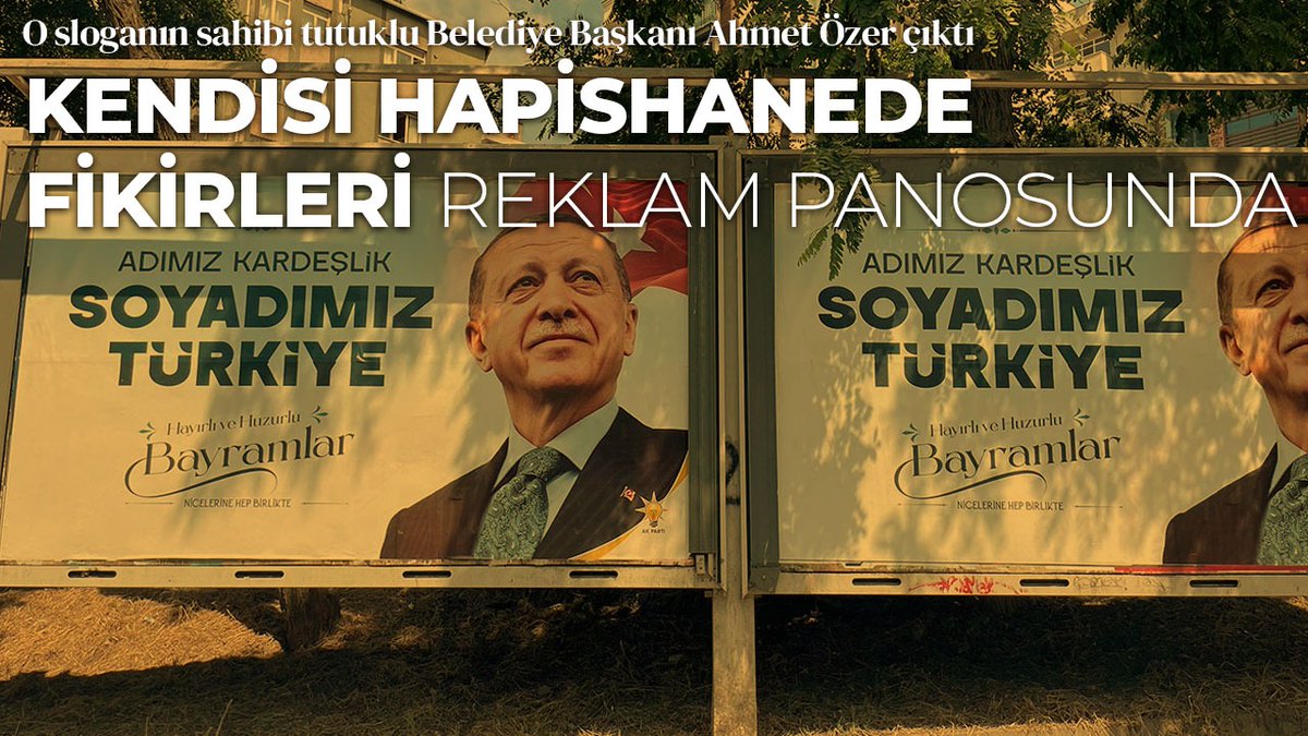 'Soyadımız Türkiye' sloganı Erdoğan’ın afişinde: Sözün sahibi Ahmet Özer cezaevinde!
cumhuriyet.com.tr/siyaset/soyadi…