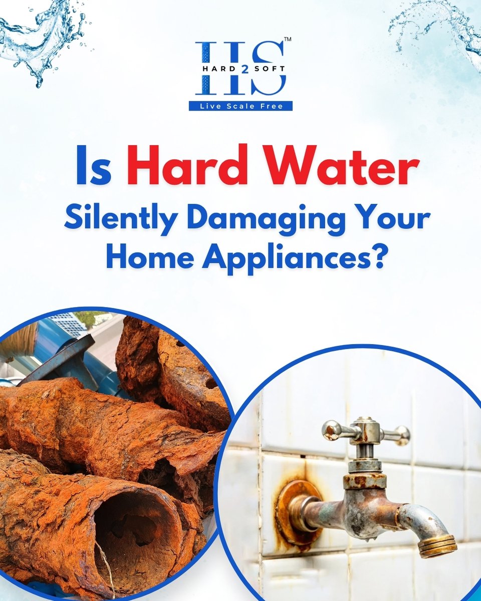 H2S1620666's tweet image. Rusty pipes. Failing taps. Damaged appliances.
Hard water is the silent culprit!
✅ Protect your home with Hard2Soft – India’s smart hard water solution. Live #ScaleFree
🌐 h2s.co.in
#HardWater #SmartHome #Hard2Soft #HomeCare #EcoFriendly