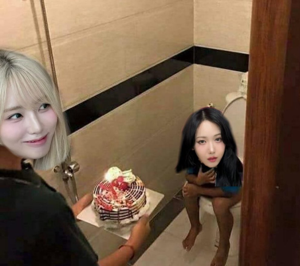 parkjhwon's tweet photo. @ddinbih crawled out of the dungeon just to surprise you, happy birthday! 🎂 https://t.co/J6tN26elIX