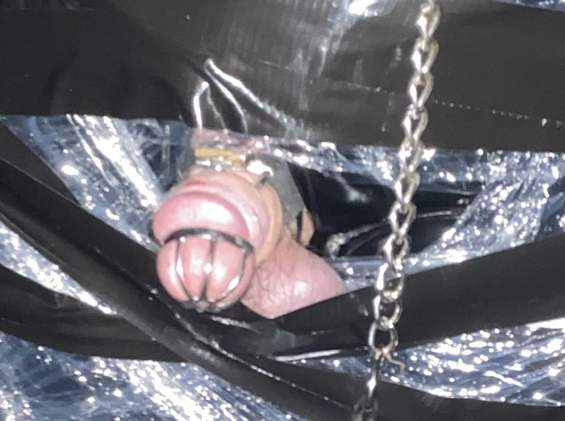 That’s another sissy locked up.
Now do I super glue this one shut to 🤔.
My key collection is definitely building. I currently have 6 sissy’s locked up &amp; making sure their shrimp shrinks.
The only sexual satisfaction they’ll get now is me pegging them or making them earn me money