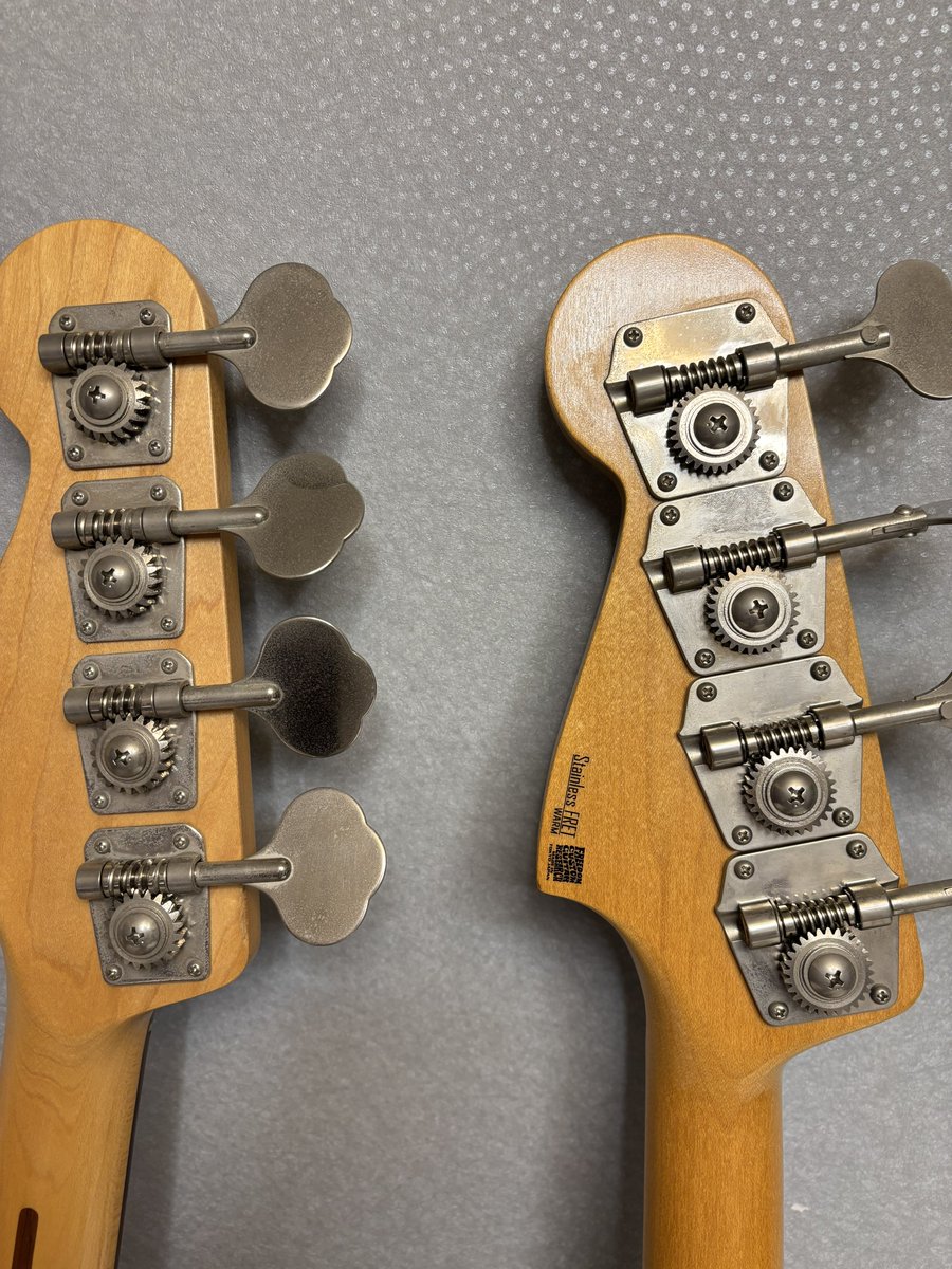 Fender customshop ベース リバースペグ 逆巻ペグ Fender customshop