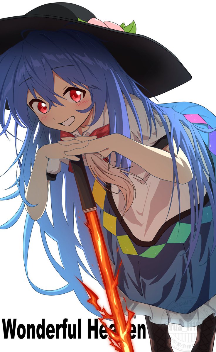 Aoi_1013ss's tweet photo. #東方Project
 #比那名居天子 https://t.co/V4TJcXgJyy
