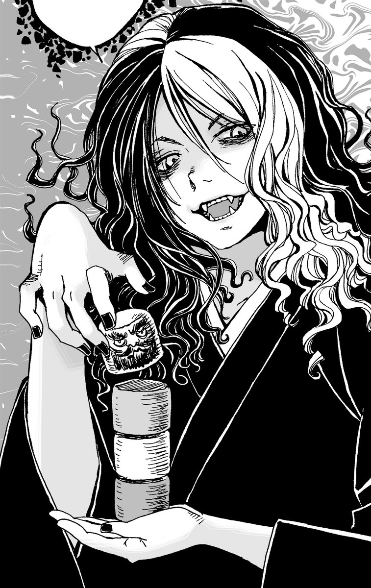 #我ながら天才なお顔4選
マヨだとこの辺ですかね。1話の最初のは突然上手く描けすぎて自分の絵ではないみたいだったし、白目のも好きだし、見下し笑顔良いし、仔マヨはめっちゃ描き直してようやく可愛くなったのでこの辺りみんな好き。みんなはどうかな。
#怪奇古物商マヨイギ