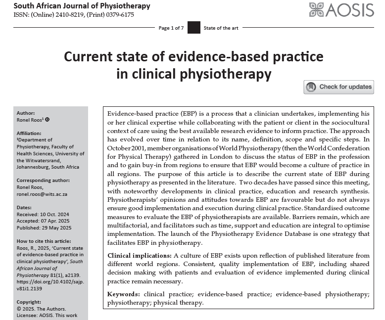 ronel_roos's tweet photo. Ever wondered what evidence-based practice is? Have a look at this article. 
https://t.co/Uk9HoN9tLG https://t.co/L1MCf9Vk3G