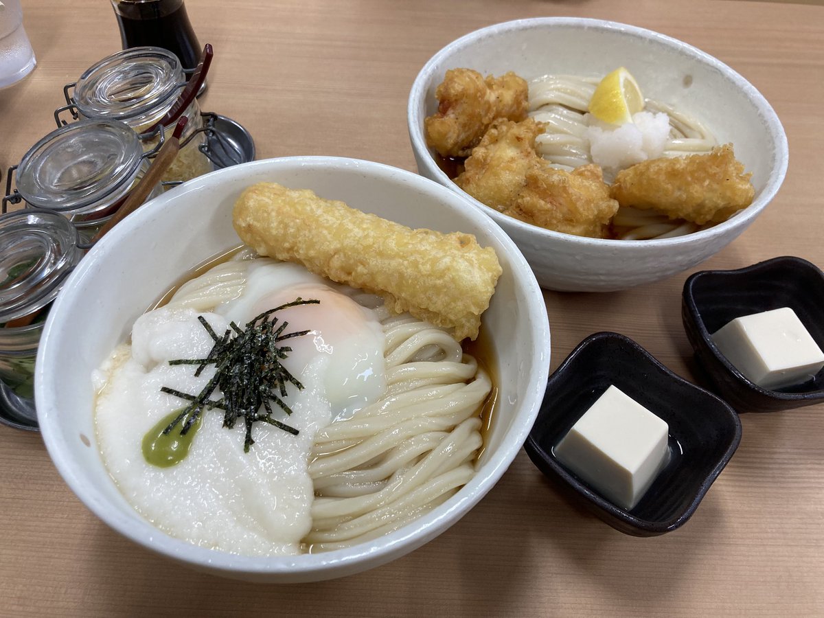 丸亀の「麦香うどん」さんへ、やっと妻おを連れて行けました