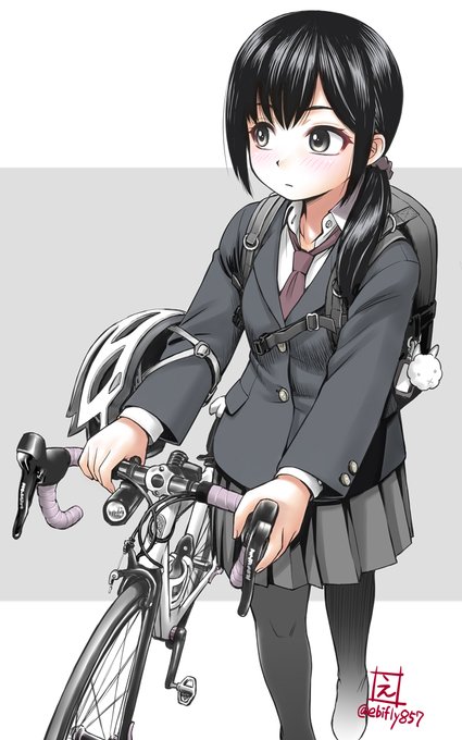 メンタルを言い訳にして最近全然乗ってないが…新しい場所に行ってみたい欲は 変わらずある。

↓は、3月下旬に街で見かけた制服(たぶん)JK。細部は記憶補完
#世界自転車デー 