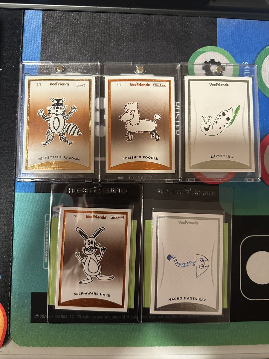 Sultanali Dalal 🟦 (@smdalal_3i) on Twitter photo #veefam
Taking offers:
Series 1 <a href="/veefriends/">VeeFriends</a> <a href="/VeeFriendsCards/">VeeFriends Cards</a> for sale
Respectful racoon rare (5/8) (No pressure <a href="/theannebagg/">Anne Bagg</a> but you should😁🫣)
Polishe poodle VR (5/5) <a href="/Polish_Buddy/">Polish_Buddy✳️🐧</a> (Prove you're bullish🙃😃)
Radical rabbit VR (2/5)
Cores i might sell if there's good offer #veefam
Taking offers:
Series 1 <a href="/veefriends/">VeeFriends</a> <a href="/VeeFriendsCards/">VeeFriends Cards</a> for sale
Respectful racoon rare (5/8) (No pressure <a href="/theannebagg/">Anne Bagg</a> but you should😁🫣)
Polishe poodle VR (5/5) <a href="/Polish_Buddy/">Polish_Buddy✳️🐧</a> (Prove you're bullish🙃😃)
Radical rabbit VR (2/5)
Cores i might sell if there's good offer