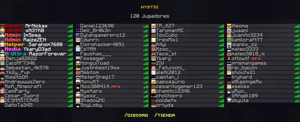 ¡El apoyo a la nueva modalidad Random Kits ha sido BRUTAL! 🔥 Gracias por sumaros y disfrutarla desde el primer día. 
Ya podéis disfrutarla junto a Survival.

Y atentos... ¡Skyblock RPG se viene MUY pronto! 👀🌌 #Minecraft #RandomKits #SkyBlockRPG #Hystic