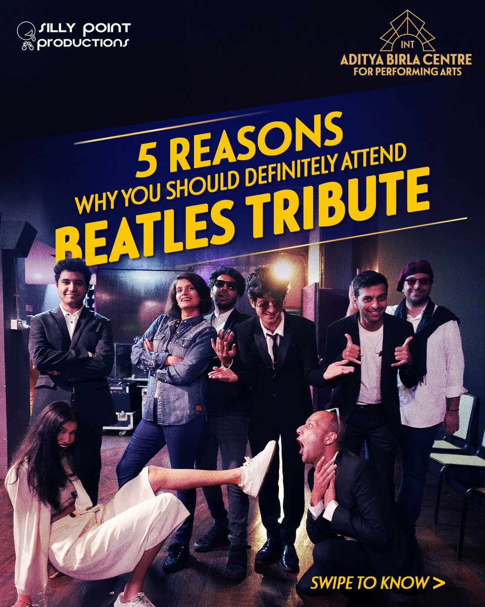 INTABCPA's tweet image. All you need is love… and 5 reasons to catch the ultimate Beatles Tribute! 

8 June | 7 PM | Tata Theatre, NCPA, Nariman Point, Mumbai

Book your tickets now on BookMyShow!

#beatlestribute #beatles #musical #concert #theatre #intabcpa #mumbaievents #mumbaitheatre
