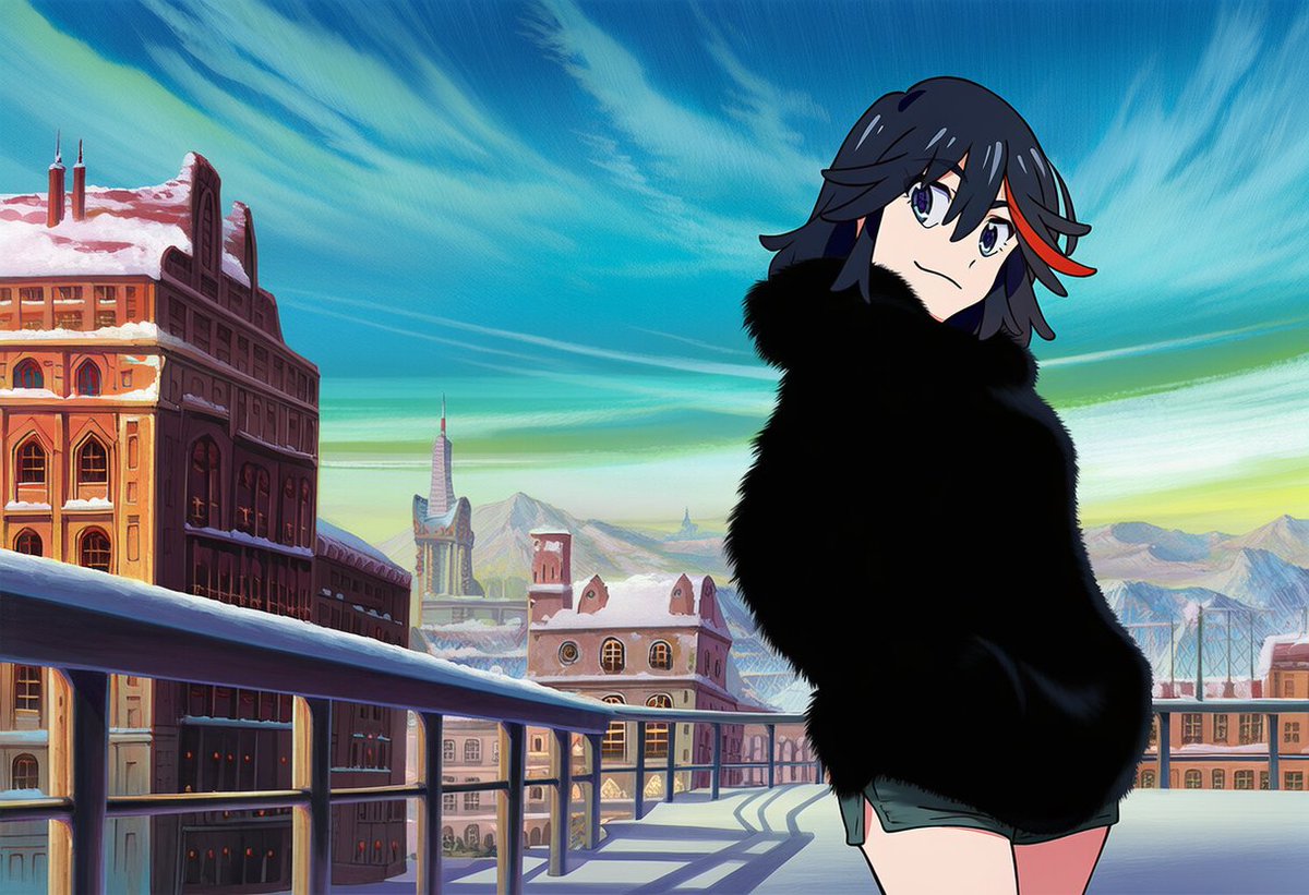 id like to see matoi ryuuko from kill la kill with a big black fur hoodie!
#odaibako_fur_ai_illust odaibako.net/odais/ca4c3daf…