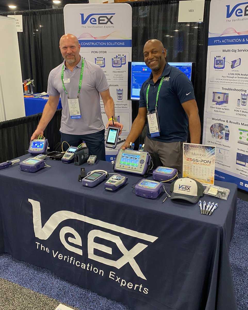 We’re here at Fiber Connect 2025 booth 467, showing our latest PON and 400G/800G Ethernet solutions, including the FX120 Multi-Gig Service Test Set/PON Analyzer. Stop by and we’ll be happy to show you a demo!
<a href="/fiberbroadband/">FBA</a> 
#fiberoptics #broadband #fiberconnect2025 #fc25