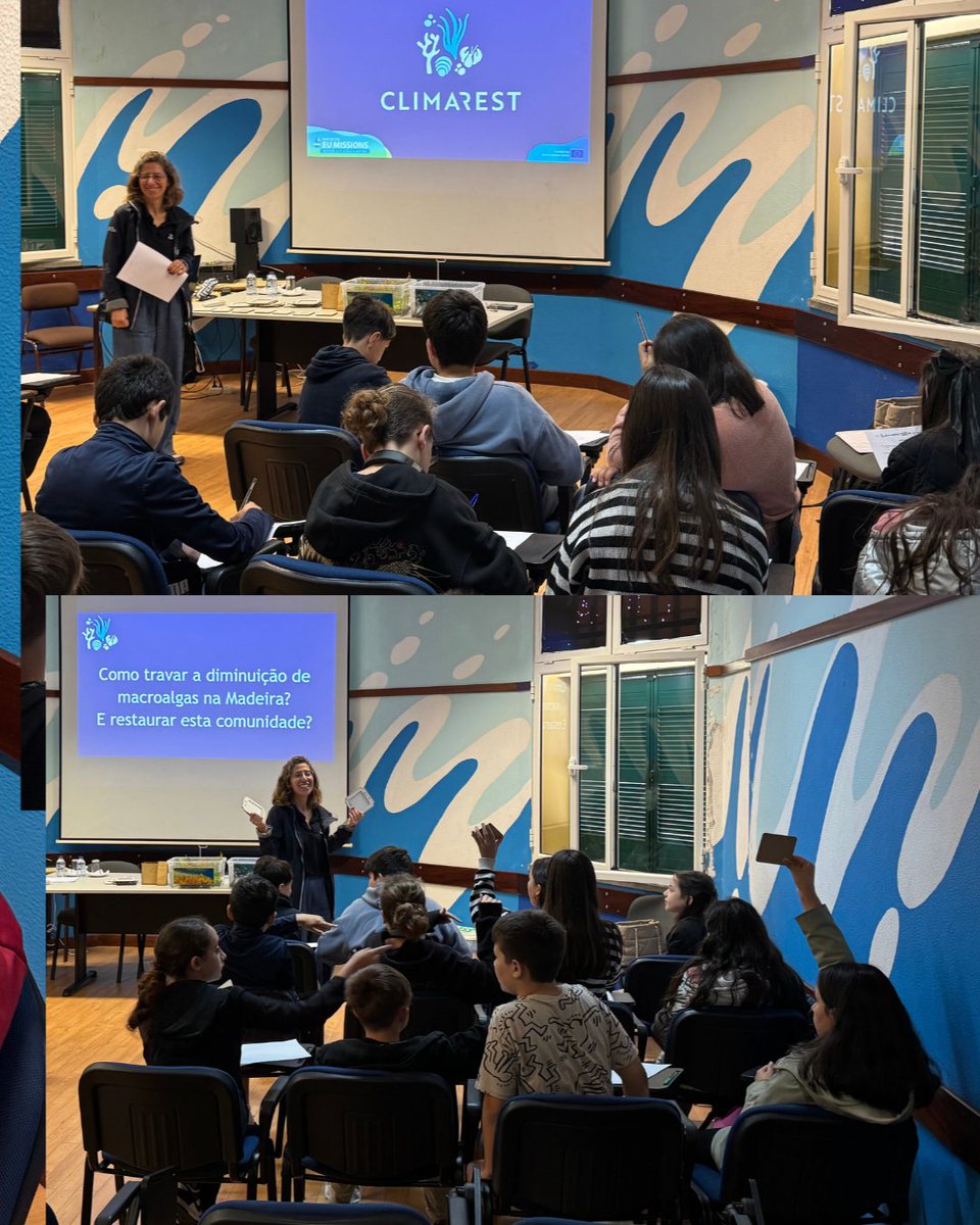 How do you restore macroalgae??

Members of our CLIMAREST project team visited the Calheta Basic School in Fajã da Ovelha to lead an activity about seaweeds and the restoration of macroalgae ecosystems in the Madeira region.