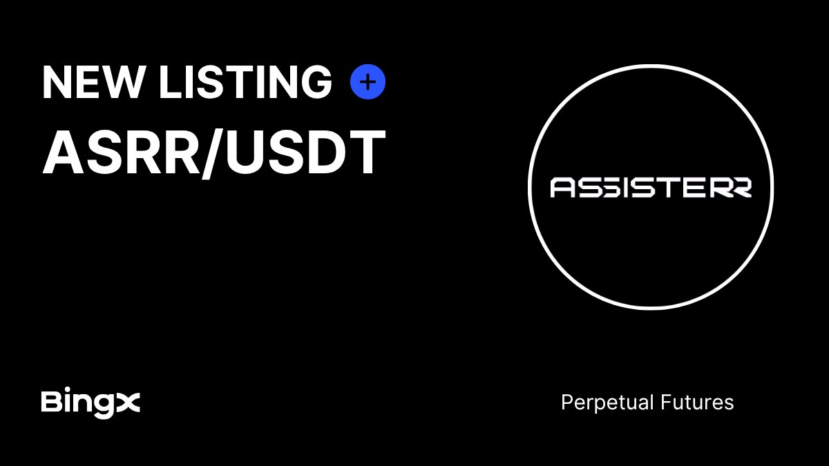 Built for AI believers who want more than prompts. $ASRR is now live on BingX Futures. <a href="/assisterr/">assisterr</a> 🤖

Trade Now: bingx.com/en/perpetual/A…