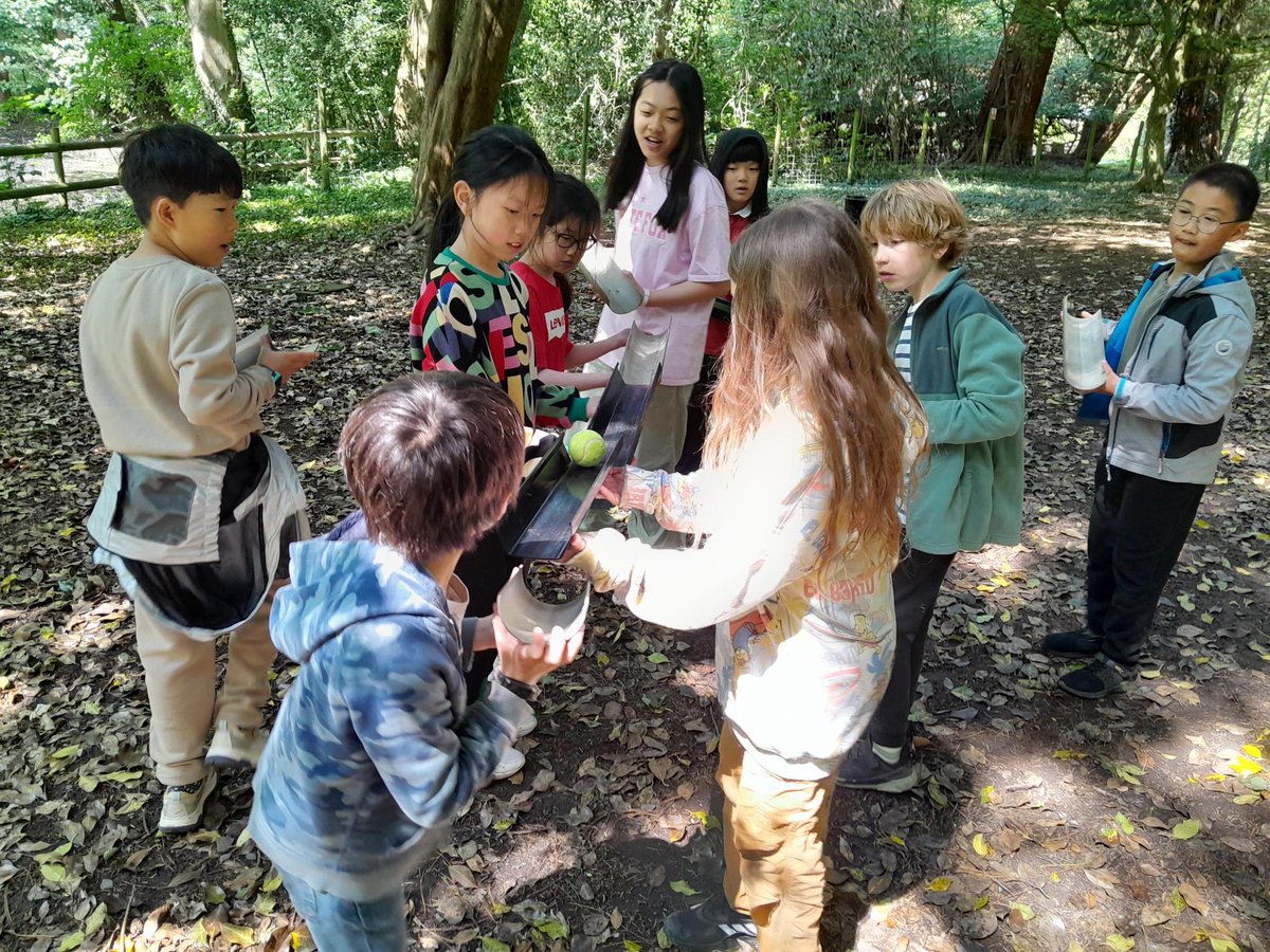 Group 2 having a great time completing their problem solving activities yesterday