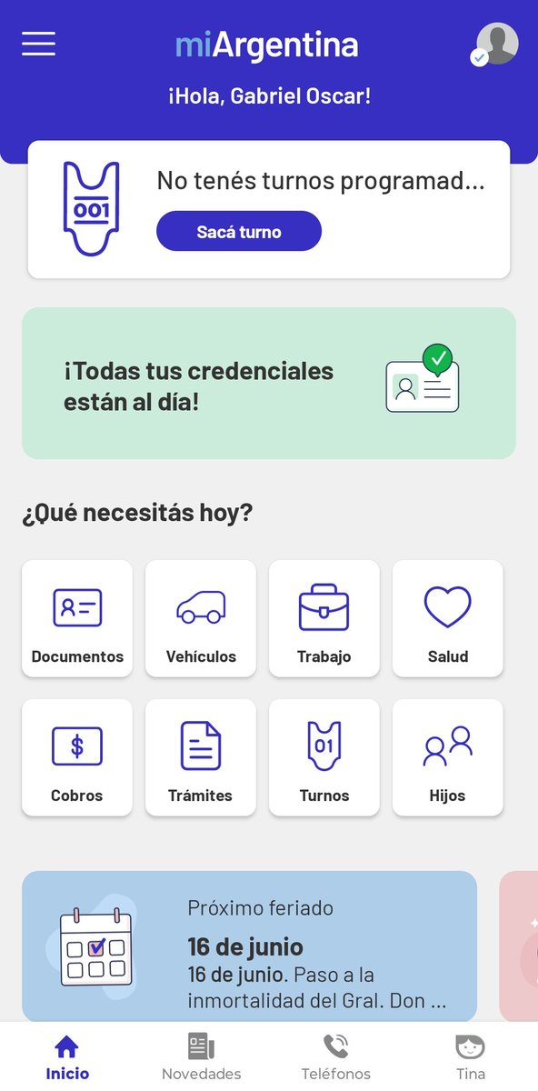 La aplicación Mi Argentina, que antes era celeste y blanca, ahora es violeta, como La Libertad Avanza…
Menos mal que ya no gobierna el kirchnerismo que adoctrinaba…