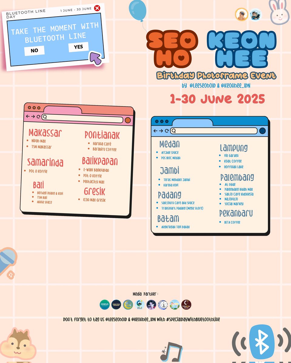 .•♫•♬•𝐒𝐩𝐞𝐜𝐢𝐚𝐥 𝐃𝐚𝐲 𝐰𝐢𝐭𝐡 𝐁𝐥𝐮𝐞𝐭𝐨𝐨𝐭𝐡 𝐋𝐢𝐧𝐞•♬•♫•.

𝘛𝘢𝘬𝘦 𝘢 𝘮𝘰𝘮𝘦𝘯𝘵 𝘸𝘪𝘵𝘩 𝘚𝘦𝘰𝘩𝘰 &amp; 𝘒𝘦𝘰𝘯𝘩𝘦𝘦 𝘚𝘱𝘦𝘤𝘪𝘢𝘭 𝘍𝘳𝘢𝘮𝘦. 

📍All Photomatics
📅 1-30 June 2025

#Seoho #Keonhee #ONEUS #SpecialDayWithBluetoothLine