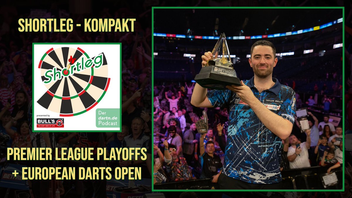 dartn.de Dart News (@dartn_de) on Twitter photo +++ SHORTLEG KOMPAKT - PL PLAY-OFFS & EUROPEAN DARTS OPEN +++
🔎 Premier League Play-offs & European Darts Open
🌍 DDV, WDF
🎙️: <a href="/dartbarth/">Kevin Barth</a> & <a href="/singlebulldarts/">Moritz Käthner</a>
➡️ youtu.be/4bJpMOrUgxc sowie auf allen Podcatchern
#darts #dartzn #shortleg +++ SHORTLEG KOMPAKT - PL PLAY-OFFS & EUROPEAN DARTS OPEN +++
🔎 Premier League Play-offs & European Darts Open
🌍 DDV, WDF
🎙️: <a href="/dartbarth/">Kevin Barth</a> & <a href="/singlebulldarts/">Moritz Käthner</a>
➡️ youtu.be/4bJpMOrUgxc sowie auf allen Podcatchern
#darts #dartzn #shortleg