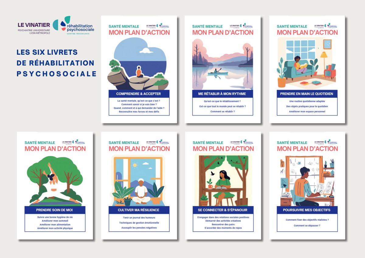 📣 [Outils] Découvrez les 6 livrets de réhabilitation psychosociale
📖 Ces livret allient théorie et pratique
👉 À découvrir ici : centre-ressource-rehabilitation.org/outil-livrets-…
N'hésitez pas à partager ces livrets accessible et gratuit au plus grand nombre !
 #retablissement #santémentale #autosoin