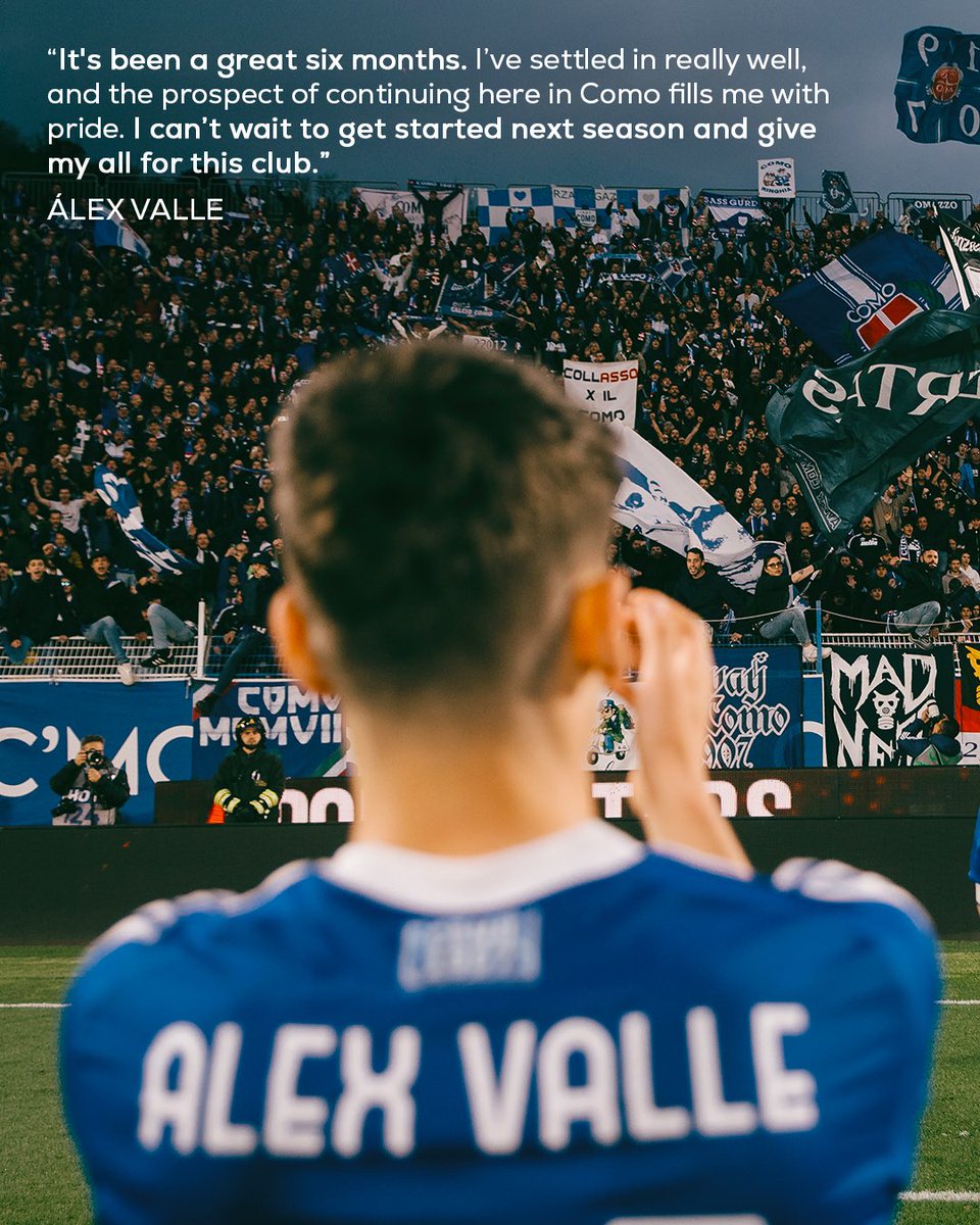 Álex Valle signs with Como until 2029 ⚪️🔵