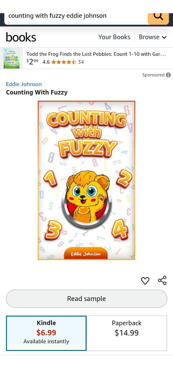 Paperback available now for my kids book 

amazon.com/Counting-Fuzzy…