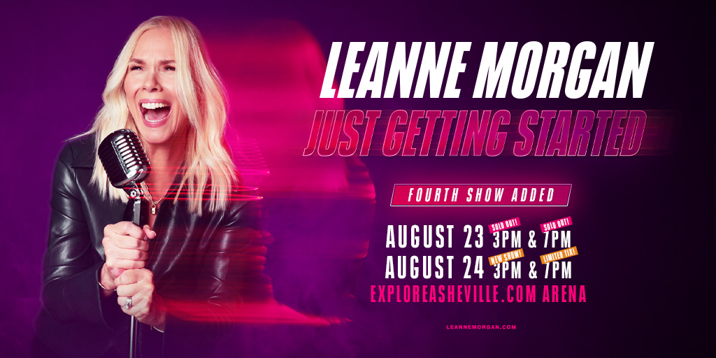 Harrah's Cherokee Center - Asheville (@harrahsctravl) on Twitter photo #JustAnnounced - Leanne Morgan - <a href="/LeanneComedy/">Leanne Morgan</a> - is adding a 4TH SHOW to her August 23-24 run of shows in the ExploreAsheville.com Arena! Tickets will go on sale Friday, 6/6 at 10am.
8/23 Tix: bit.ly/4e2TC4U
8/24 Tix: bit.ly/4jrXK1D
#HCCAsheville #JustAnnounced - Leanne Morgan - <a href="/LeanneComedy/">Leanne Morgan</a> - is adding a 4TH SHOW to her August 23-24 run of shows in the ExploreAsheville.com Arena! Tickets will go on sale Friday, 6/6 at 10am.
8/23 Tix: bit.ly/4e2TC4U
8/24 Tix: bit.ly/4jrXK1D
#HCCAsheville