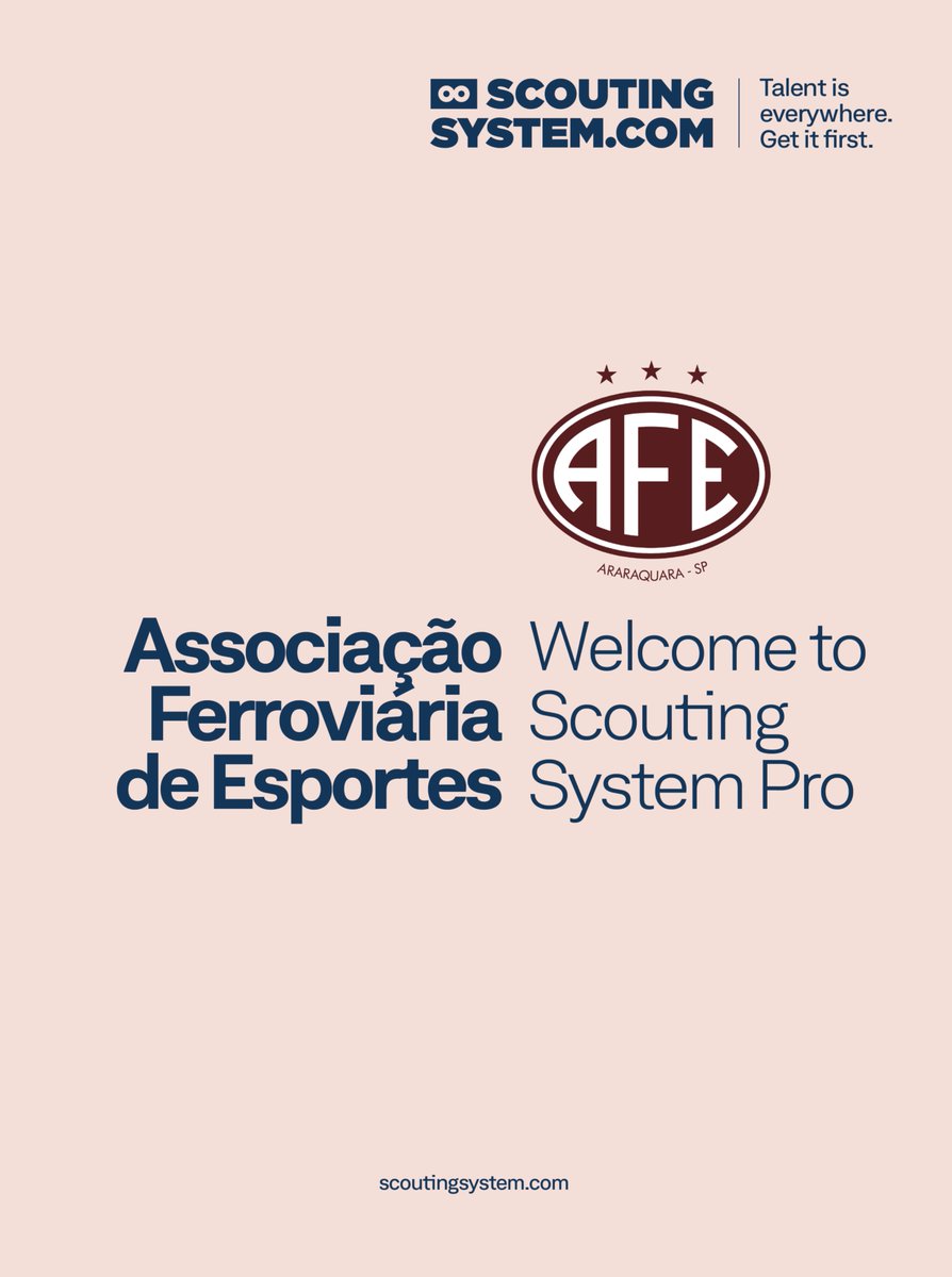 ScoutingSystem's tweet image. 𝗡𝗘𝗪 𝗖𝗟𝗜𝗘𝗡𝗧! We’re pleased to welcome @afeoficial  to the Scouting System team. The club currently plays in the Série B (@BrasileiraoB), in Brazil.

More info ➡️ scoutingsystem.com

#scouting #scoutingsystem #scout #ferroviaria #serieb #madeinbrandit @branditdms