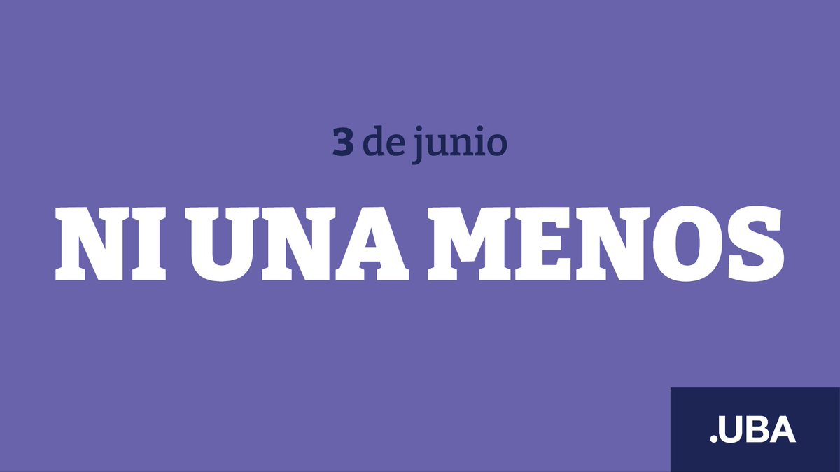 A 10 años de la primera marcha del movimiento #NiUnaMenos, la UBA reafirma su compromiso con construir una Universidad igualitaria, inclusiva y comprometida a erradicar todo tipo de violencia 💜