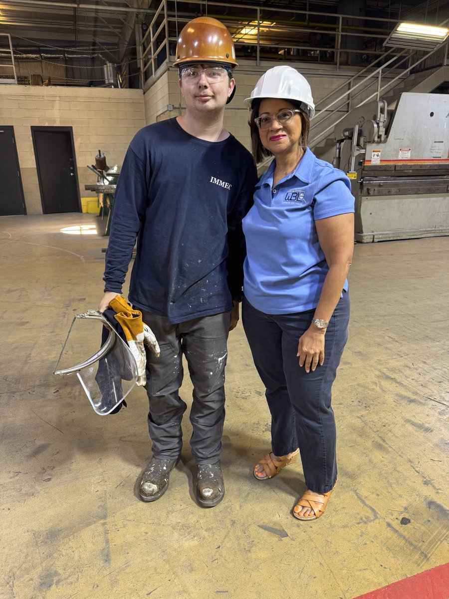 NCCAWBL's tweet image. Getting in last employer visits. Yesterday visited @NCCA_Covington 2025 welding grads Matthew Dunn & Jordy Sanchez at IMMEC. @NCSS_CTAE
@NCCA_Covington
#wblworks #gawblworks @georgiawbl1
@georgia_wbl_