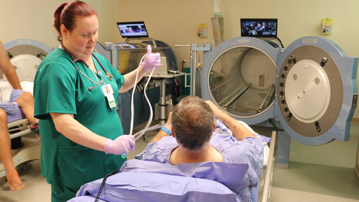 Now at Sentara Princess Anne: Hyperbaric Oxygen Therapy! 💨 A powerful new way to help patients heal from persistent wounds &amp; tissue damage.  #HyperbaricOxygenTherapy #Oxygen