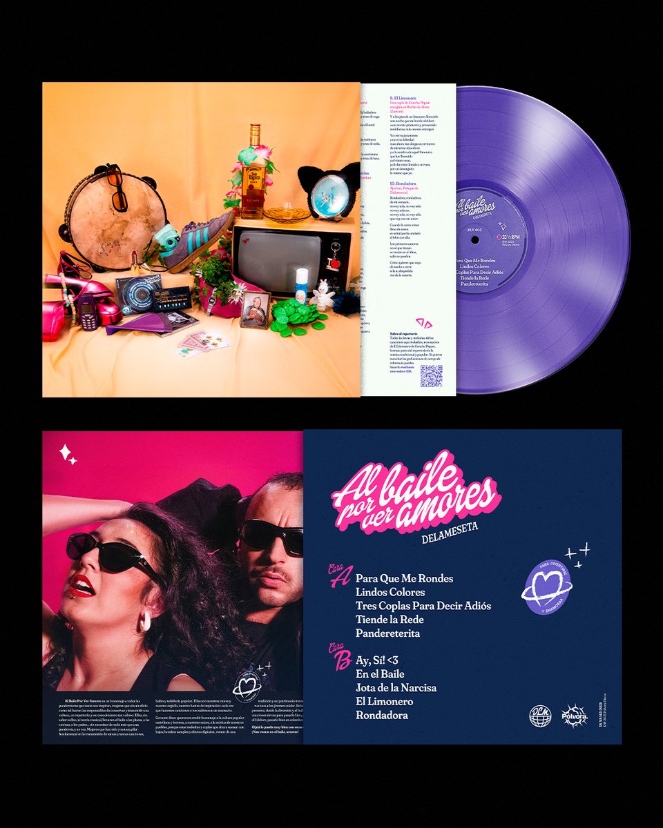Ya disponible el Vinilo Al Baile Por Ver Amores diseñado por <a href="/elseisde/">maikk 🌾</a>. Pedidos en  somoslapolvora.com o en nuestros conciertos🔮🔮🔮