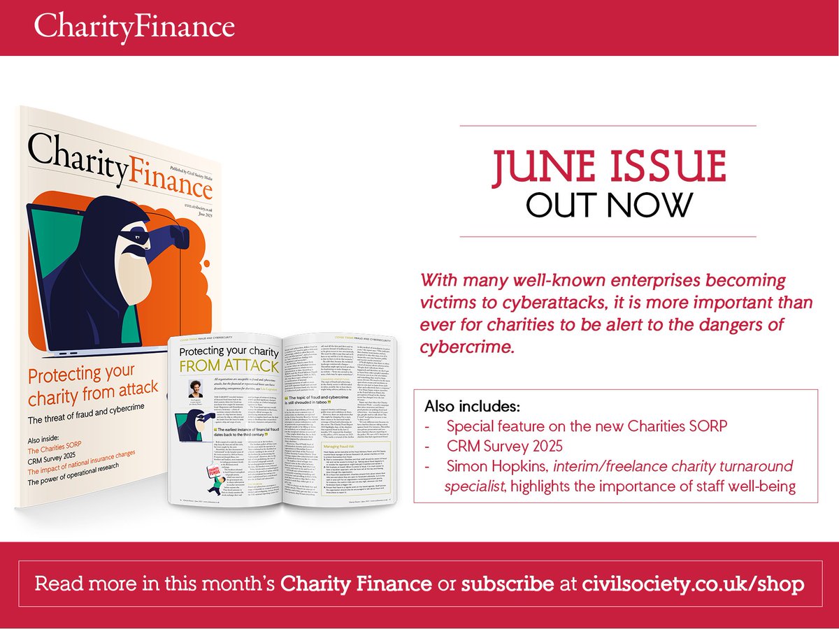 The June edition of Charity Finance Magazine is out now!

Subscribe now to unlock your access to the latest issue of Charity Finance here bit.ly/4kMHzf3

#CharityFinance