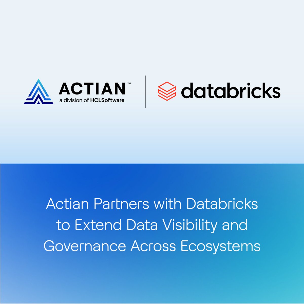 Actian has joined forces with #Databricks to make enterprise data more visible &amp; governed while bridging gaps between tech &amp; business teams.  The partnership simplifies #DataDiscovery &amp; access, enabling more users to turn data into value. 

Read more. bit.ly/43zjKAk