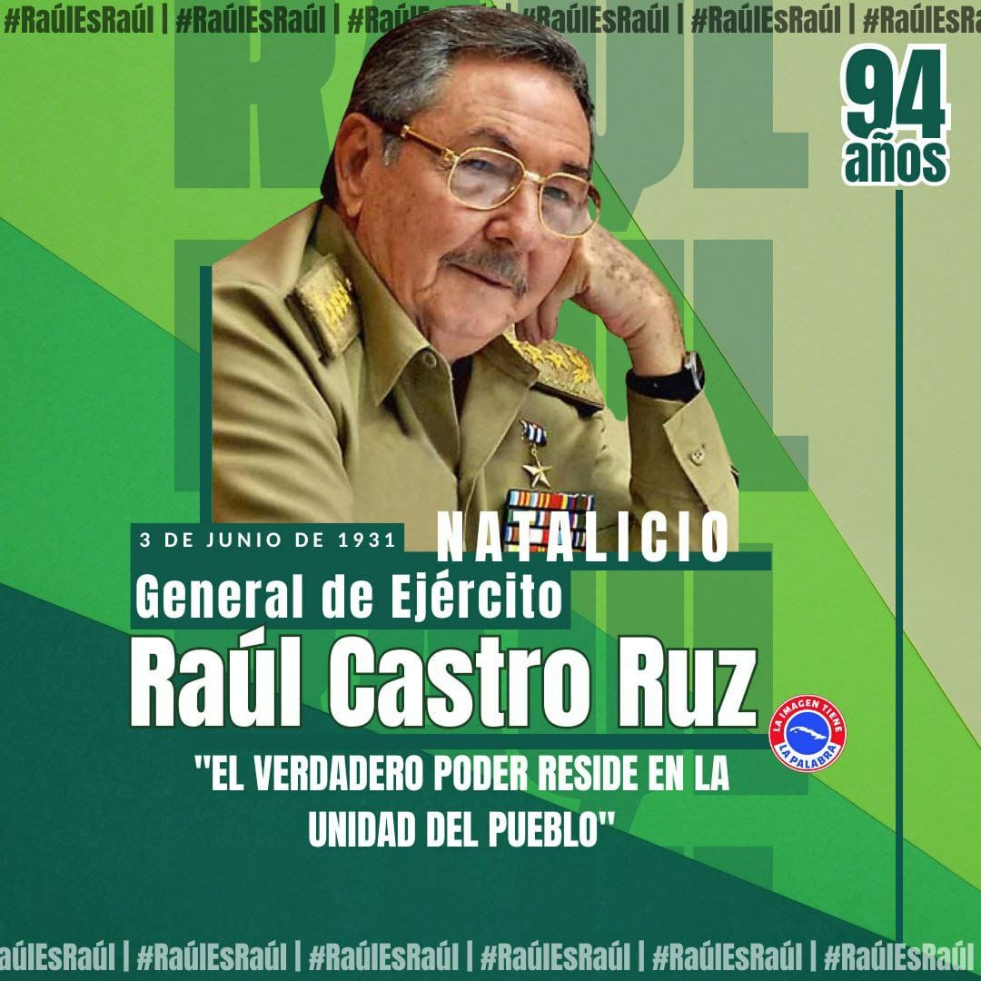 Sigue aquí en el combate diario, irradiando con su ejemplo de revolucionario cabal, de patriota comprometido y fiel a su pueblo.
#RaúlEsRaúl ✍️