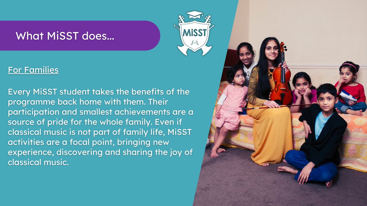 🎺 Every MiSST student is able to take an instrument home with them.🎻Their participation and smallest achievement are a source of pride for the whole family🤩#MusicUK #MusicEducation #YoungMusicians #MusicMatters #ClassicalMusicEducation